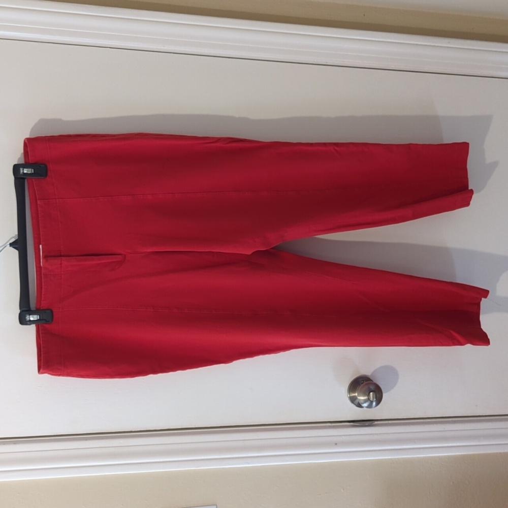 J.Jill Red premium bistretch capris, 16 tall